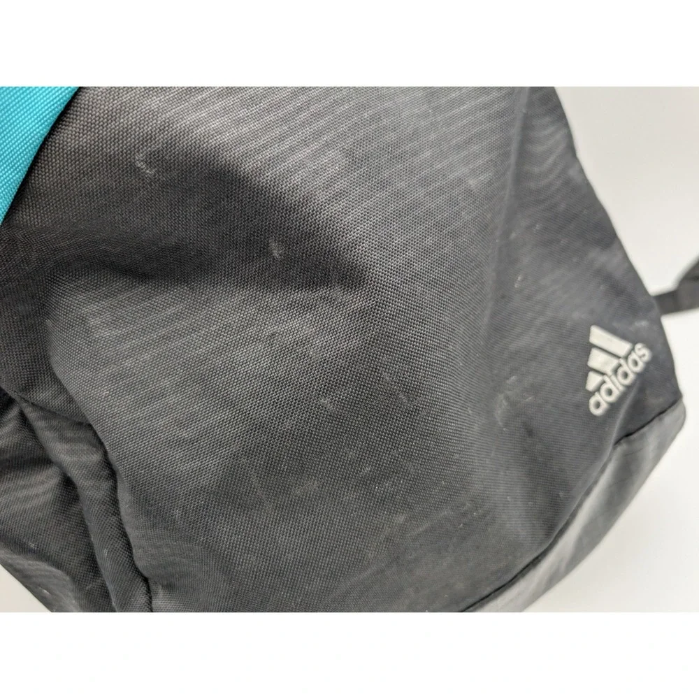 Adidas Backpack Teal Black Colorblock Sport School Bag Ripstop Base Mens Womens